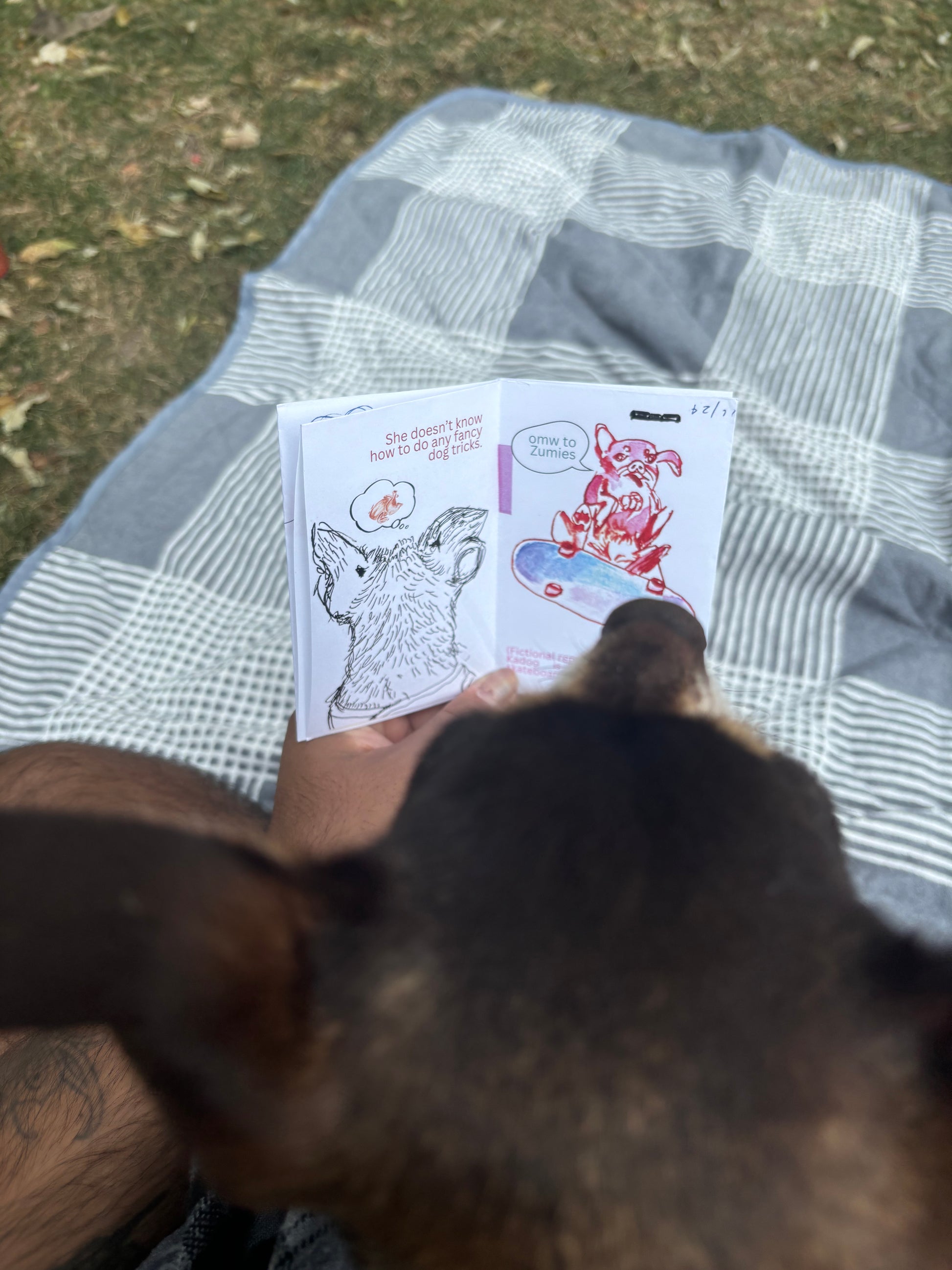 Reading the kadoo zine to kadoo